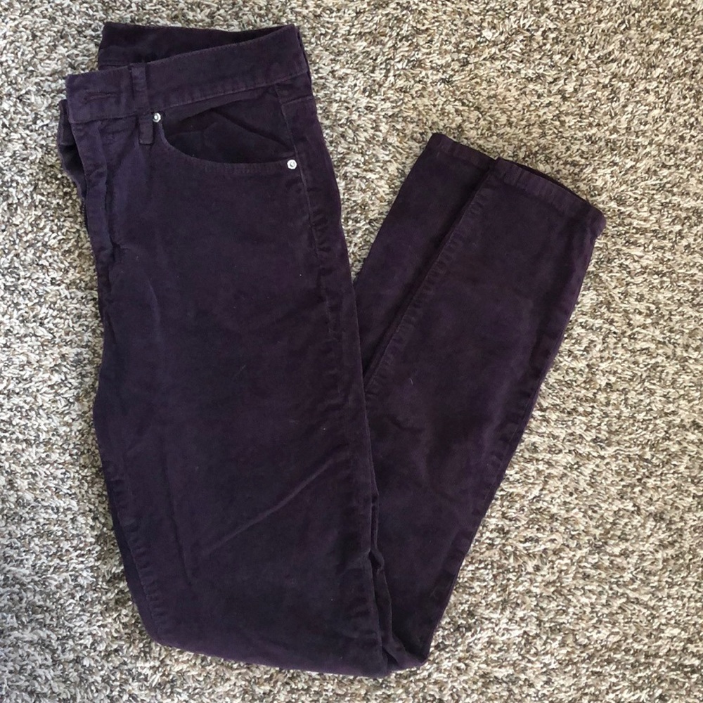 BDG Purple High Waisted Corduroy Pants
